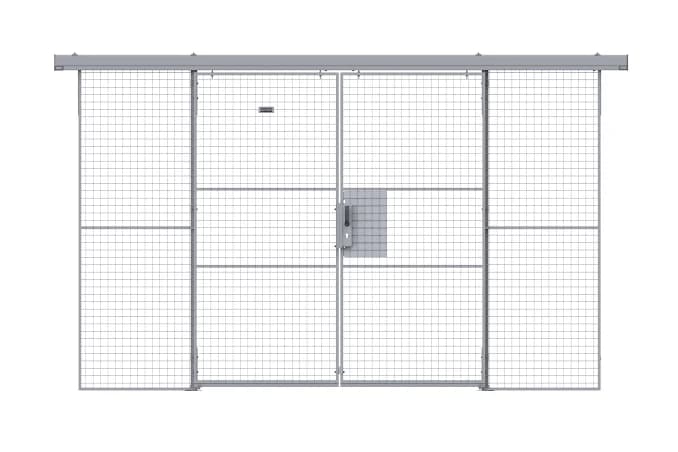 Double Sliding Door in single rail