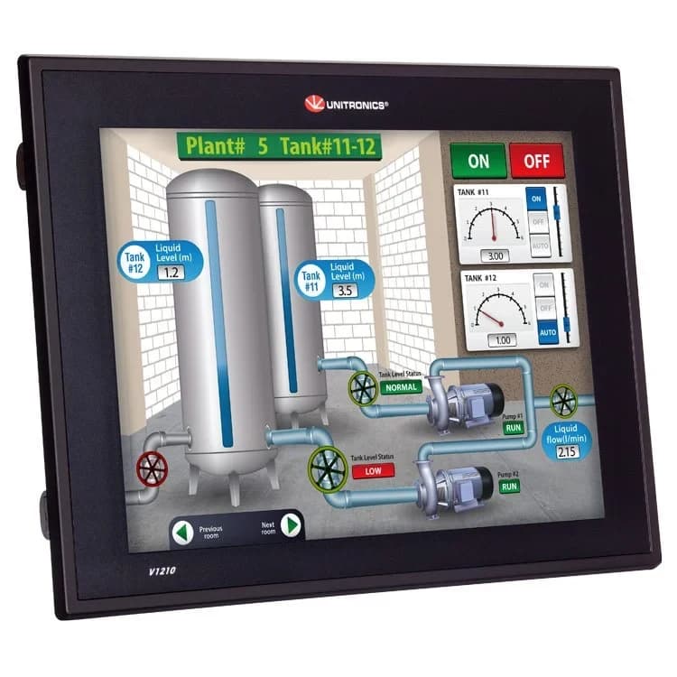 PLC controller with embedded HMI panel- Vision 1240
